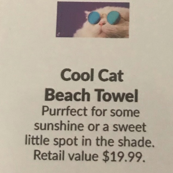 Cat Lady NWT Summer Bundle- Beach Towel + Purse - Picture 10 of 10